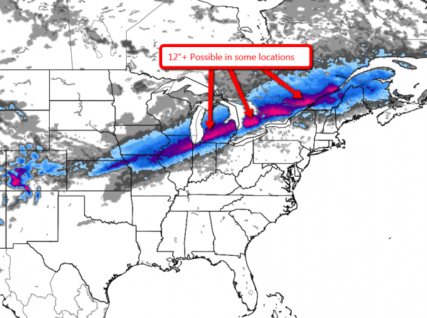 chicago snow totals january 20th